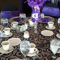 Church Celebration - Purple and Charcoal Grey