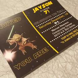 Jayson's 7th birthday  - stars wars