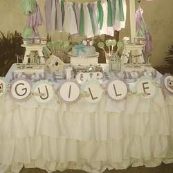 Baby Shower Temática Lechuza - Lechuza en lila & verde turquesa