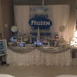 Frozen Night Candy Buffet - Frozen Winter Wonderland