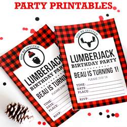 Lumberjack / Birthday "Lumberjack 1st Birthday Party" | Catch My Party