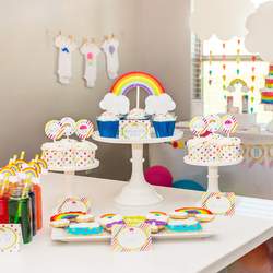 Rainbow Baby Shower + FREE Printables - Rainbows
