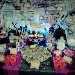 "WITCHES TEA PARTY" - WITCHES CANDY TABLE