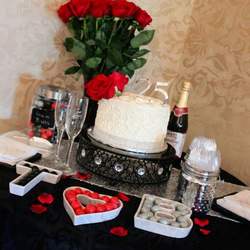 Parents 25th Anniversary Party - Red, black and silver