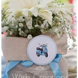 Vespa Birthday Party Baptism, Bike Birthday Party Baptism - Vespa