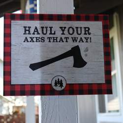 Haul Your "Axes" That Way, Demetri is Turning 1! - Lumberjack