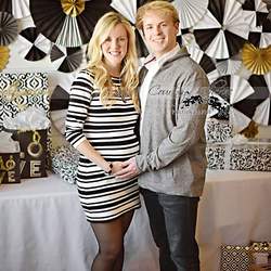Whitney's "Oh Baby" Shower - Black, White & Gold