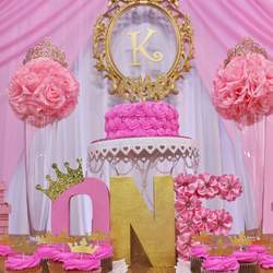 Kylie's 1st Golden Year  - Princess Glitz Pink & Gold  
