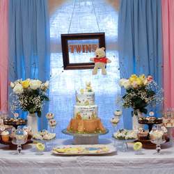 Twins, boy and girl baby shower - Winnie the Pooh