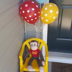 Curious Jackson's 2nd birthday party - Bow ties and Bananas - a Curious George inspired birthday party