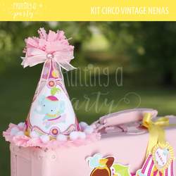 Yellow Pink Circus Carnival Girl´s Party - Circus / Carnival