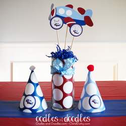 "Time Flies!" | Airplane First Birthday Party - Airplane 