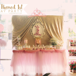 Pink & Gold Princess Themed Birthday - Princess