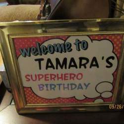 Tamara's Superhero Birthday - Superhero 