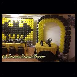 Batman Decor Set Up by: Sweets Event Decor - Batman
