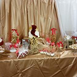 50th Birthday - Red and Gold