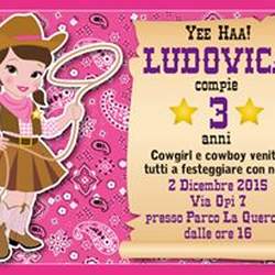Cowgirl 3th Birthday Ludovica - Country