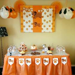 Love for puppies - Paw- Puppy Theme Birthday Party