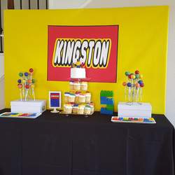 Kingston's lego 5th Birthday Party - Legos 