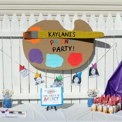 Kaylani's Paint Party  - Painting