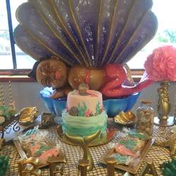 Mermaid theme baby shower for baby Bella - Mermaids