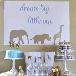 Wendy's Golden Safari Baby Shower - Safari