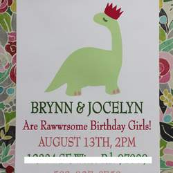 A Roarsome Birthday Party - Princess Dinosaur