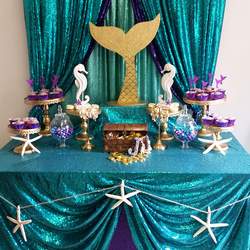 Jasmine's Little Mermaid party - Mermaid