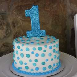 Haynes' 1st Birthday - Shades of Blue