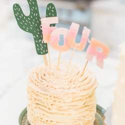 An Ode to Summer - Flamingo and Cactus
