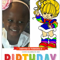 Rainbow Brite Denver's 2nd Birthday  - Rainbow Brite Theme