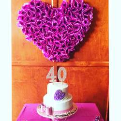 Eleesha's 40th Birthday - Purple Hearts 