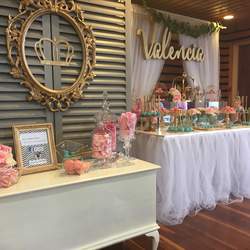 Valencia's 8th Birthday  - Princess theme in pink, gold & teal