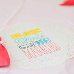 Eat Drink & Be Married - Food theme