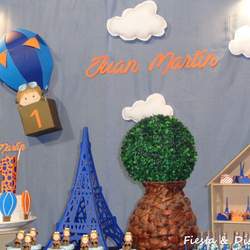Juan Martín First Birthday - Hot air ballon and aviator