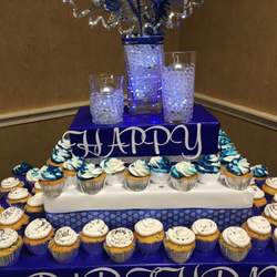 60th Uncle's Birthday - Blue,silver,white