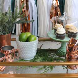 Bar Cart Styling: Happy New Year! - Rustic - Natural