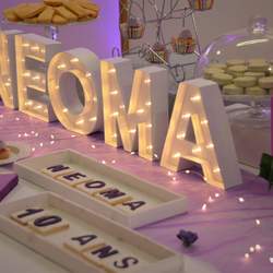 Cocktail for the 10 years of NEOMA business school - 10 years in white and purple