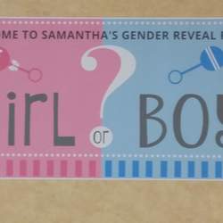 Samantha's gender reveal party  - Boy or girl 