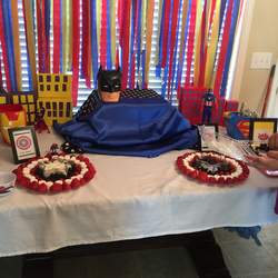 son's 4th birthday  - Super hero