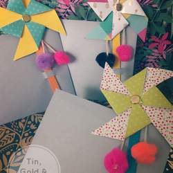 Aanya's Awesome Pinwheel Birthday party - Pinwheels