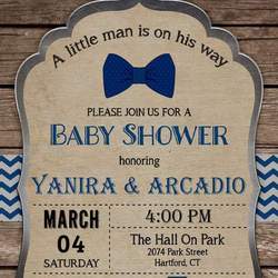 A Little Man is on His Way Baby Shower - Bowties