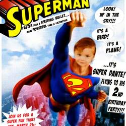 Dante's 2nd Birthday Party - Super Two-Perman Party - Superman