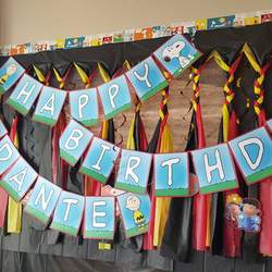 Dante's 4th Birthday Party - Charlie Brown, Snoopy, & The Peanuts Gang - Peanuts/Charlie Brown