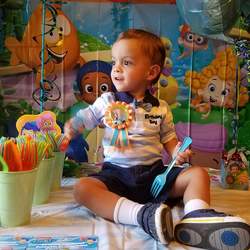 Davian's 2nd Birthday party - Bubble Guppies Pool Party - Bubble Guppies