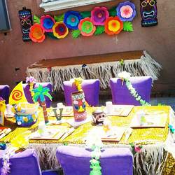 Moana's party theme setup - Moana's party theme setup