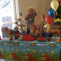 Romans 1st birthday party - Bob the builder