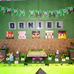 Daniel's Minecraft 9th Birthday Party - Minecraft
