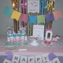 Rainbow Unicorn Birthday Party - Unicorn