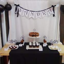 Black and White birthday party - Black and White